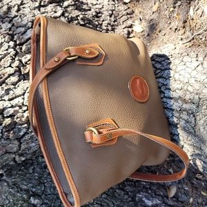 Vintage Dooney & Bourke AWL Dark Taupe Tote